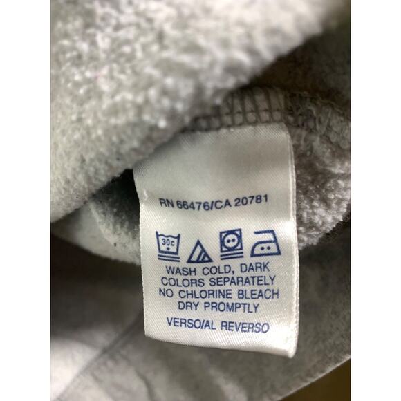 Vintage Tommy Jeans Embroidered Spellout HILFIGER DENIM Sweatshirt Gray LARGE - Picture 5 of 8